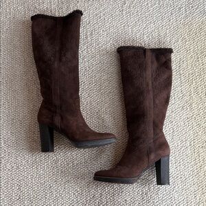 Gucci  Brown Suede Women's Boots